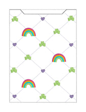 Load image into Gallery viewer, Lucky Rainbow reader sleeve (3 sizes included) machine embroidery design DIGITAL DOWNLOAD