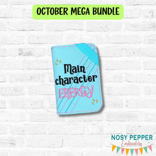 Load image into Gallery viewer, Main Character Energy Cover 2 sizes available machine embroidery design DIGITAL DOWNLOAD