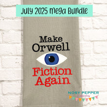 Load image into Gallery viewer, Make Orwell applique machine embroidery design (4 sizes included) DIGITAL DOWNLOAD