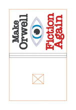 Load image into Gallery viewer, Make Orwell applique notebook cover (2 sizes available) machine embroidery design DIGITAL DOWNLOAD