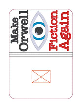 Load image into Gallery viewer, Make Orwell applique notebook cover (2 sizes available) machine embroidery design DIGITAL DOWNLOAD