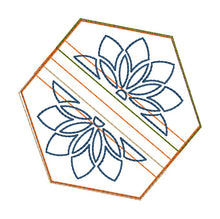 Load image into Gallery viewer, Mandala ITH Bag (5 sizes available) machine embroidery design DIGITAL DOWNLOAD