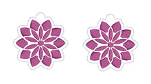 Load image into Gallery viewer, Mandala ITH earrings machine embroidery design DIGITAL DOWNLOAD