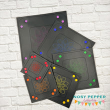 Load image into Gallery viewer, Mandala ITH tray set machine embroidery design (includes 6 sizes) DIGITAL DOWNLOAD