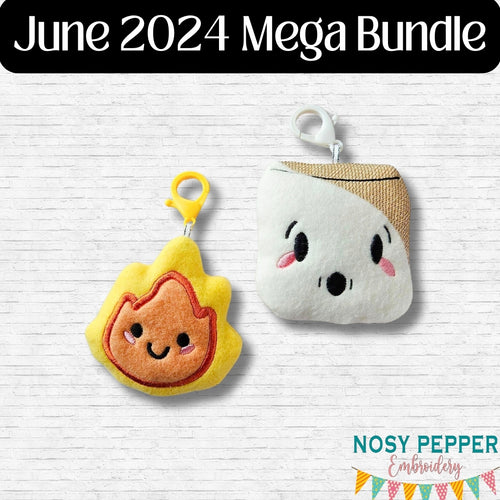 Marshmellow mini stuffie set June 2024 Mystery Bundle machine embroidery design DIGITAL DOWNLOAD