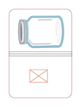 Load image into Gallery viewer, Mason Jar applique shaker Notebook Cover with firefly felties (2 sizes available) machine embroidery design DIGITAL DOWNLOAD