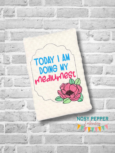 Mediumest sketchy machine embroidery design (4 sizes included) DIGITAL DOWNLOAD