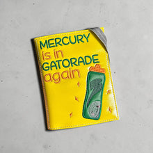 Load image into Gallery viewer, Mercury applique notebook cover (2 sizes available) machine embroidery design DIGITAL DOWNLOAD