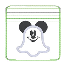 Load image into Gallery viewer, Mouse Ghost Applique ITH Bag (5 sizes available) machine embroidery design DIGITAL DOWNLOAD