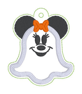 Mouse Ghost applique set machine embroidery design (4 designs included) DIGITAL DOWNLOAD