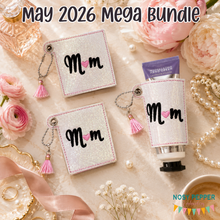 Load image into Gallery viewer, Mom Lotion sleeves (3 sizes included) machine embroidery design DIGITAL DOWNLOAD