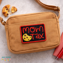Load image into Gallery viewer, Mom Tax patch (2 sizes included) machine embroidery design DIGITAL DOWNLOAD