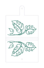 Load image into Gallery viewer, Monstera Line Art top load notebook cover machine embroidery design DIGITAL DOWNLOAD