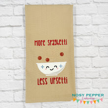 Load image into Gallery viewer, More Spaghetti appliqué machine embroidery design (4 sizes included) JAN 26 MB—DIGITAL DOWNLOAD