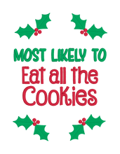 Load image into Gallery viewer, Christmas Quote Set machine embroidery design (7 designs with 4 sizes included) DIGITAL DOWNLOAD