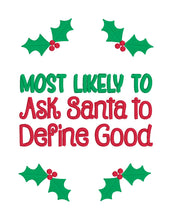 Load image into Gallery viewer, Christmas Quote Set machine embroidery design (7 designs with 4 sizes included) DIGITAL DOWNLOAD