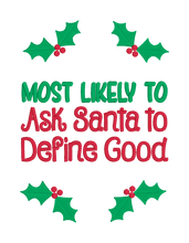 Load image into Gallery viewer, Christmas Quote Set machine embroidery design (7 designs with 4 sizes included) DIGITAL DOWNLOAD