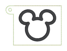 Load image into Gallery viewer, Mouse Square Sanitizer Case (shaker and applique versions included) machine embroidery design DIGITAL DOWNLOAD