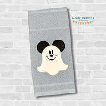 Load image into Gallery viewer, Mouse Ghost applique set machine embroidery design (4 designs included) DIGITAL DOWNLOAD