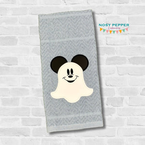 Mouse Ghost applique set machine embroidery design (4 designs included) DIGITAL DOWNLOAD
