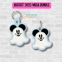 Load image into Gallery viewer, Mouse Ghost applique set machine embroidery design (4 designs included) DIGITAL DOWNLOAD