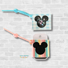 Load image into Gallery viewer, Mouse Square Sanitizer Case (shaker and applique versions included) machine embroidery design DIGITAL DOWNLOAD