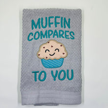 Load image into Gallery viewer, Muffin Compares applique machine embroidery design (4 sizes included) DIGITAL DOWNLOAD