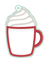Load image into Gallery viewer, Mug Applique gift card holder machine embroidery design DIGITAL DOWNLOAD