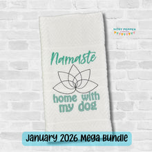 Load image into Gallery viewer, Namaste Home machine embroidery design (4 sizes included) —JAN 26 MB—DIGITAL DOWNLOAD