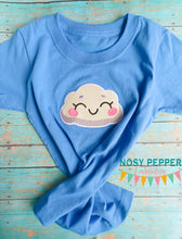 Load image into Gallery viewer, Happy Cloud applique May Mystery Bundle machine embroidery design (5 sizes included) DIGITAL DOWNLOAD
