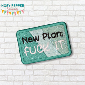 New Plan patch 2025 Mystery Patch Bundle (2 sizes included) machine embroidery design DIGITAL DOWNLOAD