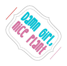 Load image into Gallery viewer, Nice Plant planter band (3 sizes included) machine embroidery design DIGITAL DOWNLOAD