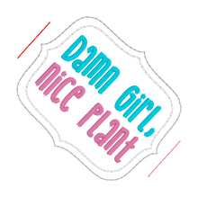 Load image into Gallery viewer, Nice Plant planter band (3 sizes included) machine embroidery design DIGITAL DOWNLOAD
