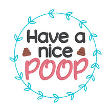 Load image into Gallery viewer, Nice Poop machine embroidery design (4 sizes included) DIGITAL DOWNLOAD