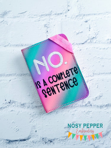 No notebook Cover  (2 sizes available) machine embroidery design DIGITAL DOWNLOAD