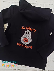 No Diggity sketchy (4 sizes included) machine embroidery design DIGITAL DOWNLOAD