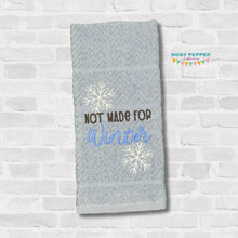 Load image into Gallery viewer, Not Made For Winter embroidery design (5 sizes included) DIGITAL DOWNLOAD