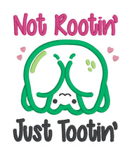 Load image into Gallery viewer, Not Rooting applique machine embroidery design (5 sizes included) DIGITAL DOWNLOAD