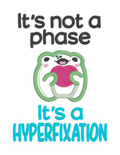 Load image into Gallery viewer, Not A Phase appliqué machine embroidery design (4 sizes included) DIGITAL DOWNLOAD