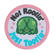 Load image into Gallery viewer, Not Rootin&#39; patch (2 sizes included) machine embroidery design DIGITAL DOWNLOAD
