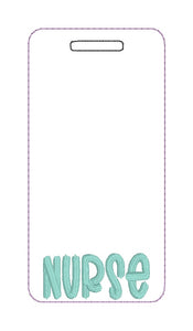 Nurse Badge buddy machine embroidery design DIGITAL DOWNLOAD