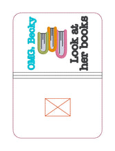 Load image into Gallery viewer, OMG Becky notebook cover (2 sizes available) machine embroidery design DIGITAL DOWNLOAD
