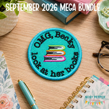 Load image into Gallery viewer, OMG Becky patch (2 sizes included) machine embroidery design DIGITAL DOWNLOAD