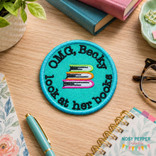 Load image into Gallery viewer, OMG Becky patch (2 sizes included) machine embroidery design DIGITAL DOWNLOAD