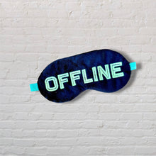 Load image into Gallery viewer, Offline sleep mask machine embroidery design (2 sizes included) DIGITAL DOWNLOAD