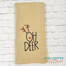Load image into Gallery viewer, Oh Deer --2026 Holiday Bundle-- machine embroidery design (5 sizes included) DIGITAL DOWNLOAD