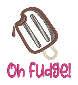 Oh Fudge applique 2025 Summer Mini Skill Builder Bundle machine embroidery design (5 sizes included) DIGITAL DOWNLOAD