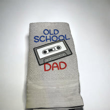 Load image into Gallery viewer, Old School Dad applique machine embroidery design (4 sizes included) DIGITAL DOWNLOAD