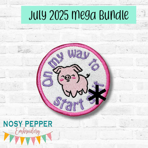 On Our Way To Start Sh!t patch machine embroidery design DIGITAL DOWNLOAD