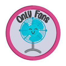 Load image into Gallery viewer, Only Fans patch (2 sizes included) machine embroidery design DIGITAL DOWNLOAD